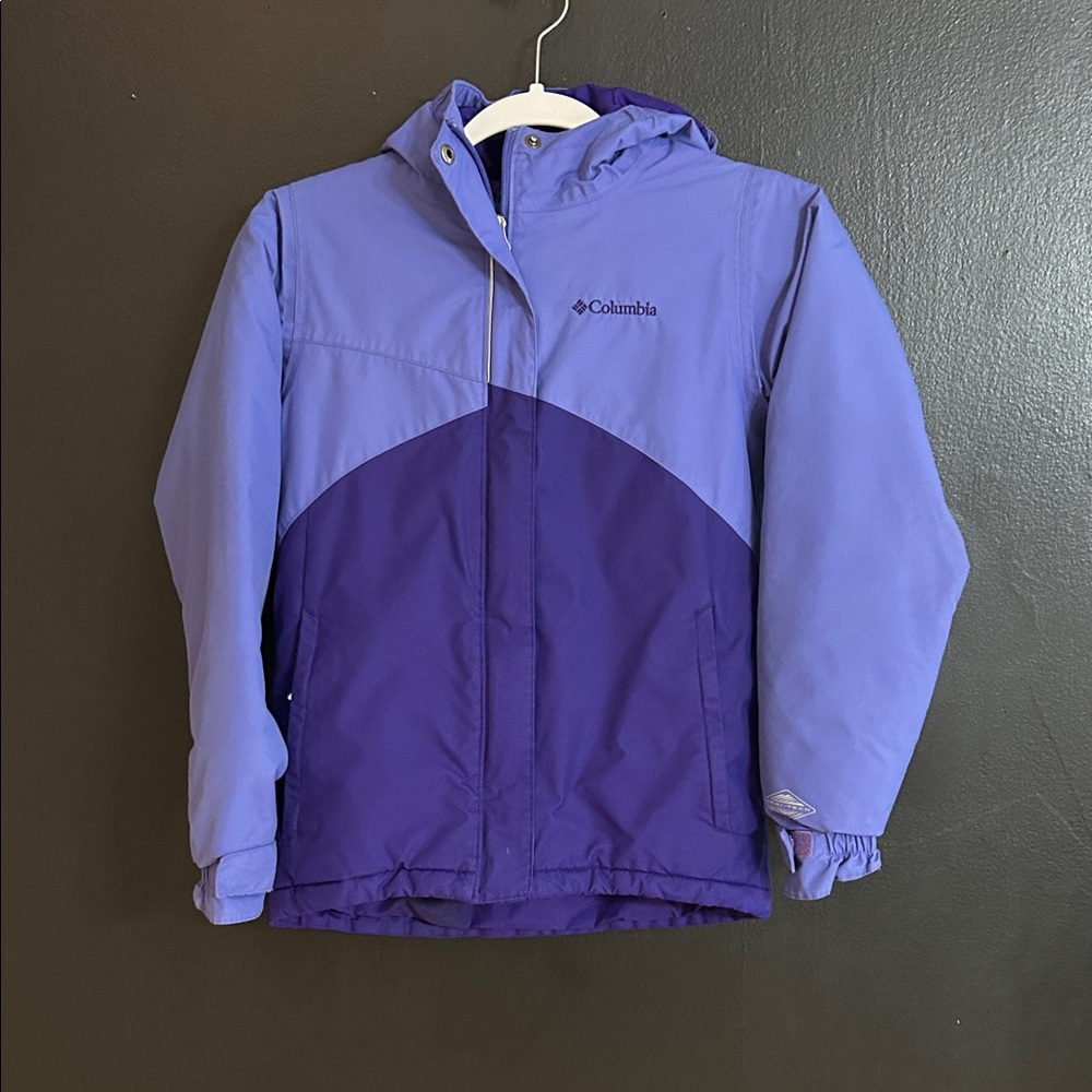 Columbia Coat Girls Size M (10-12) Light Purple Dark Purple